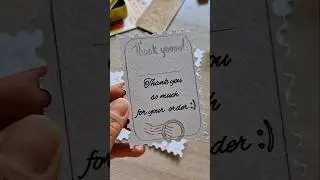 DIY Thank You cards with gold foil and postmark cuts &mdash; made easy with the xTool M1 Ultra / AD
