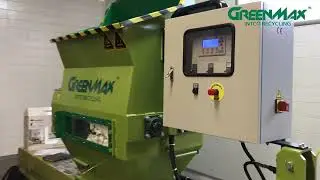 Styropor fish box recycling machine A-C200 operated by fish plant in Holland