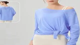 Women's Breathable Split Sports Blouse Loose Lightweight Long Sleeve Fitness Yoga Top Autumn New Arr