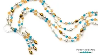 Quick Silver Necklace - DIY Jewelry Making Tutorial by PotomacBeads