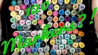 Unboxing the 120 Ohuhu Brush Marker Set