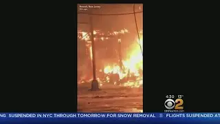 Massive Fire Burning Several Buildings In Newark