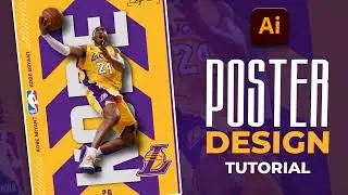 Illustrator CC Tutorial | Graphic Design | Modern Sports Poster in Illustrator