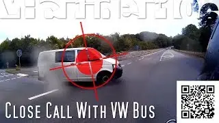 Motorcycle close call with VW bus - VicRider106