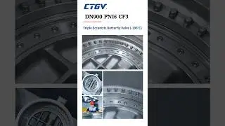 DN900 PN16 CF3-196 &deg; C ultra-low temperature eccentric butterfly valve~Tiangong Valve