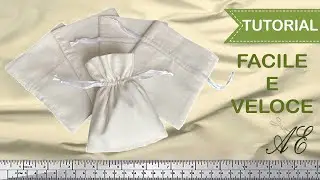 Sacchetti porta confetti facili da realizzare. Tutorial di cucito
