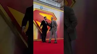 Foes on the big screen, friends on the carpet 🤜🤛  See David Corenswet & Nicholas Hoult in #Superman!