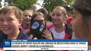 FIRMAT | LA COLONIA DE FIRMAT RELIZ&Oacute; UNA JORNADA DE BICICLETEADA HACIA EL PARQUE CARLOTA JOUBIN