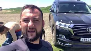 Прогулка на САП. полуостров Тобизина. На обед полезные морские ежи.