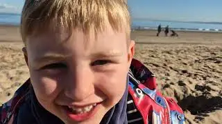 Max tries magnet fishing on the beach