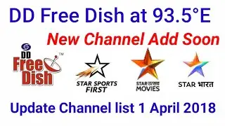 DDFreeDish New Channel Add Soon, Update Channel list 1 April 2018