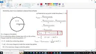 POTENTIAL DUE TO A CONDUCTING SPHERE
