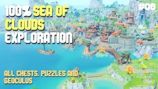 100% Sea of Clouds Exploration *2025* - All Chests, Puzzles and Geoculus | Genshin Impact