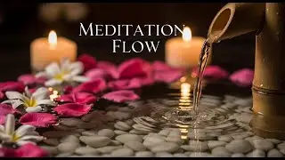 Forest Birds Zen Ambience Bamboo Fountain and Candle Glow for Healing Meditation Calm and Deep Sleep