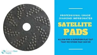 Concrete Floor Polishing with DNA Satellite Pads Allow for a Superior Flat Cut