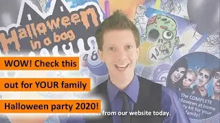 Halloween in a Bag 2020 promo, Krisgar Entertainments, childrens entertainer, party, covid