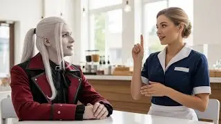 MUTE VAMPIRE KING STRUGGLED TO ORDER A COFFEE, UNTIL A WAITRESS ASKED WITH SIGN LANGUAGE