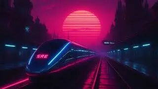 Neon Train Ride 🚄 | Cinematic Synthwave Journey | Neon Train 80s Synth | Retrowave 2025