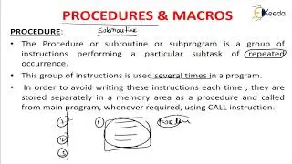 PROCEDURE & MACRO | Instruction Set of 8086 and Programming | Microprocessor & it's Application