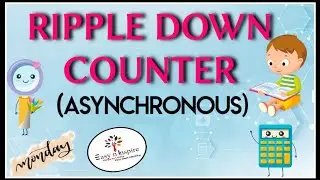 Ripple Down Counter | 3 bit Ripple Down Counter  | Mod - 8 Ripple Down Counter