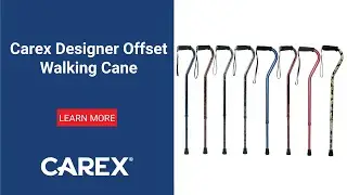 Carex Designer Offset Walking Cane Product Video