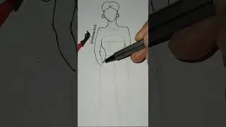 #shorts #bellahadid #inspired #fashion #illustration #model #line #pen #drawing #howidraw #art