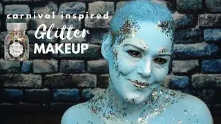 Carnival-inspired Glitter Makeup | Glitter Tutorial | Pixie Paint Festival Glitter
