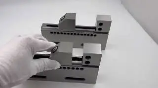 HPEDM Precision stainless steel vise for wire edm HE-V06587 #wireedm #precisionvise #wirecutvise