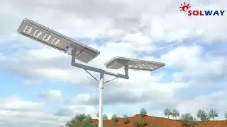 ASP Plus 4E Double arm solar street lighting solution