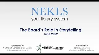 Trustee Training 2022: The Boards's Role in Storytelling