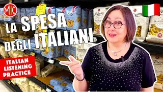 Al supermercato in Italia - Intermediate Italian Listening Practice | ITA subs