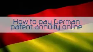 Renew German patent