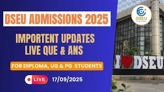 Приёмная комиссия DSEU 2025 | Важные новости + вопросы и ответы в режиме реального времени для ст...