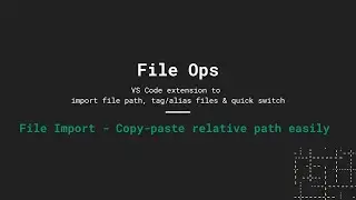 File Ops   File import demo