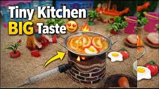 🍳Tiny Hands Cooking Big Taste 😍 | Mini Food Recipe Eggs cooking Miniature Kitchen Cooking 🥄 |