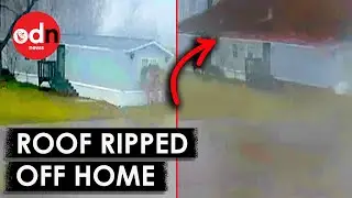 Moment Deadly Storm Rips Roof off Home as Severe Weather Sweeps U.S