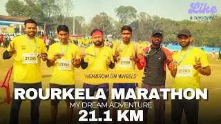 21.1 KM Half Marathon 🏃&zwj;♂️ | SAIL Rourkela Half Marathon | Marathon Day Vlog | Hembrom On Wheels 