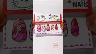 hello kitty nails 😉💖 💅 #diy #artandcraft #creative #craftideas #shorts