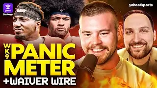 Week 9 Panic Meter🚨: 7 WRs CLOSE TO COPING CORNER + TOP Waiver Wire adds for Week 10 📝