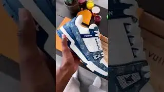 Louis Vuitton LV Trainer 'Monogram Denim White Blue'&hearts;️