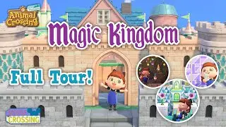 Disney Magic Kingdom Island Full Tour In Animal Crossing New Horizons