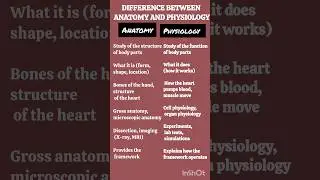Anatomy vs. Physiology: What's the Difference?
