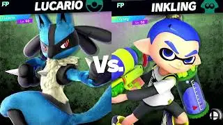 Super Smash Bros Ultimate Amiibo Fights Lucario vs the World EX vs Inkling