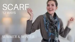 SCARF/ SHAWL 12 WAYS (winter & summer) + Evening looks | Beate Myburgh