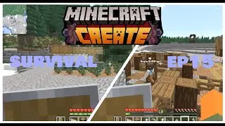 (tree farm and working on the colony) Minecraft create mod ep15