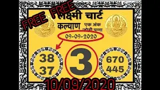 #FREE #KALYANTIPS DT 10/09/2020 kalyan #open 2 #close #fixotc daily free otc #kalyan tips and tricks