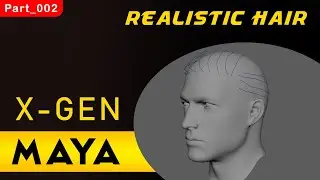 Maya XGEN Easy method Realistic Hair Part002