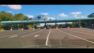 [4k] Трасса I-4 на запад до Universal Studios, Орландо, Флорида