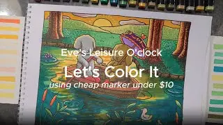 Coloring with cheap alcohol markers under $10 | Aimilo Markers | Affordable | ASMR