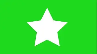 Spinning star green screen free
